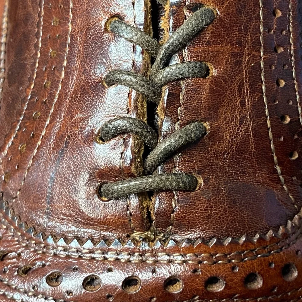 Allen Edmonds McTavish Brown Leather Wingtip Brogue Dress Oxford Shoes Men’s 10D